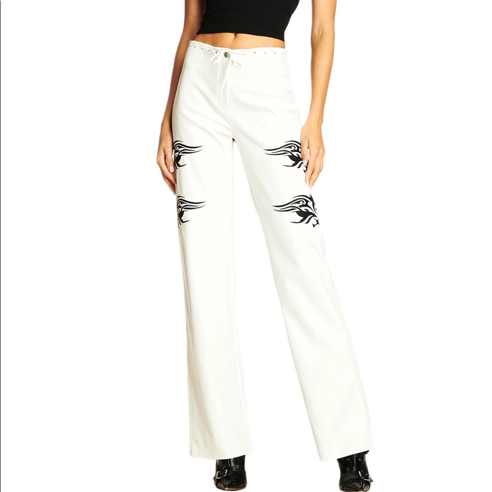 FLAWED White I.AM.GIA Lissa Faux Leather Pants S